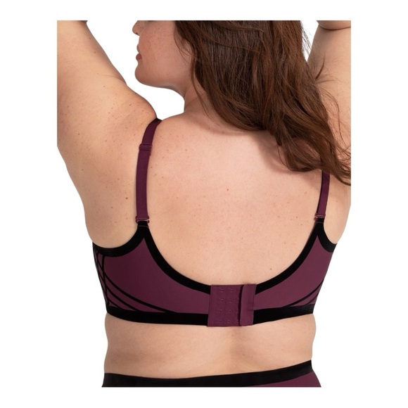 Honeylove Silhouette Bra Wireless velvetine flocking Fig Size 3X 44DD - Picture 10 of 12